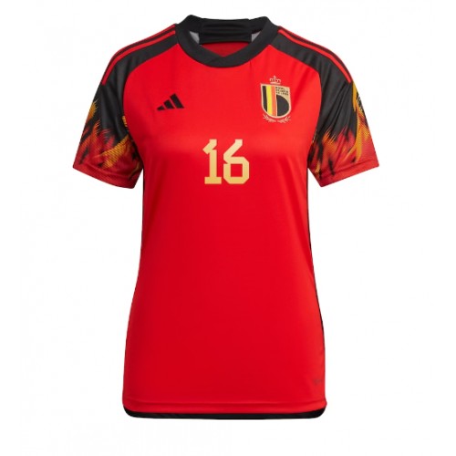 Maillot de foot Belgique Thorgan Hazard #16 Domicile Femmes Monde 2022 Manches Courte